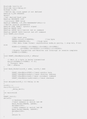 The Transmitter Program for AVR