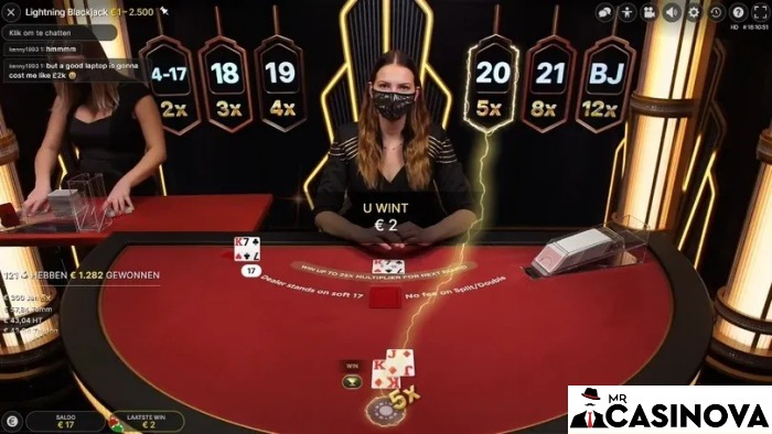 Lightning Blackjack วิธีเล่น