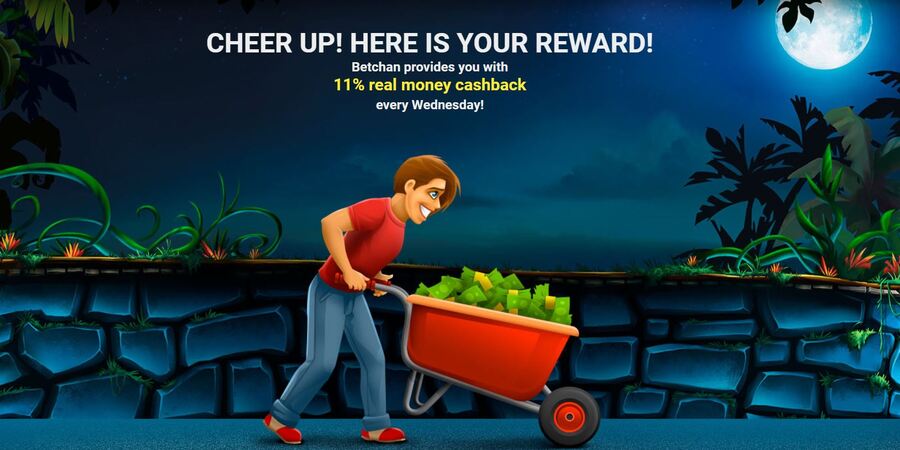 Betchan Casino cashback offer