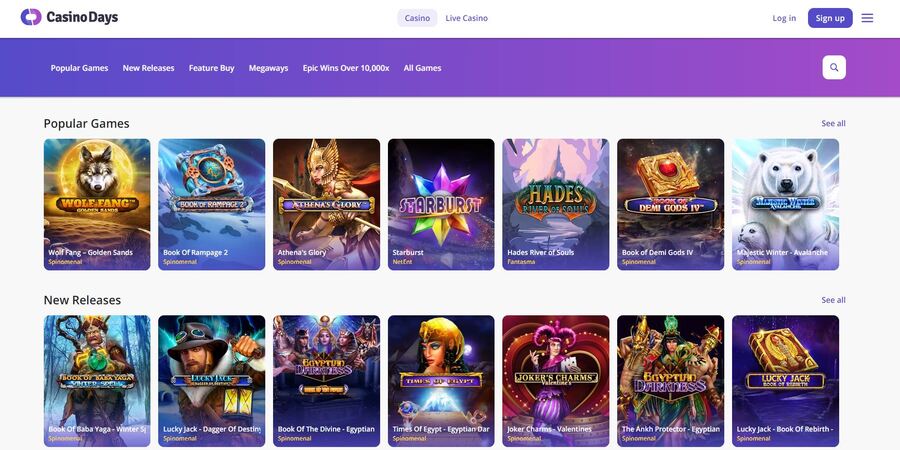 Casino Days games