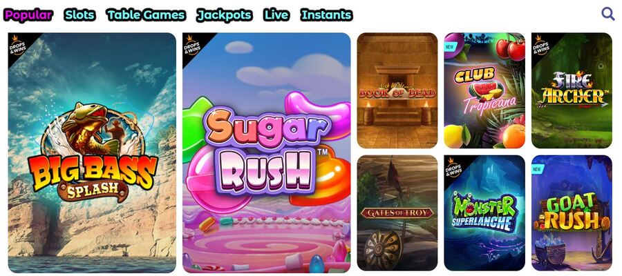 Casushi Casino games