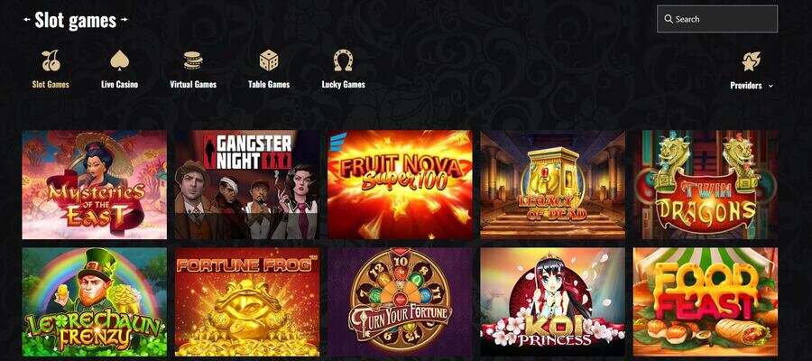 Games at Harrys Casino