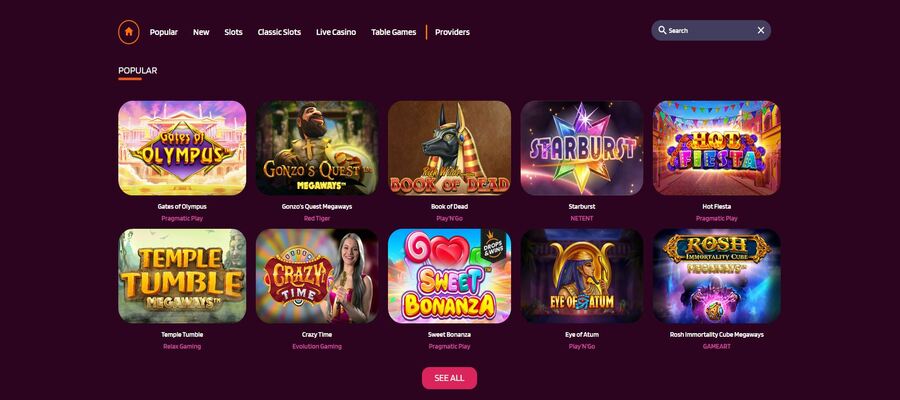 Happy Spins casino games