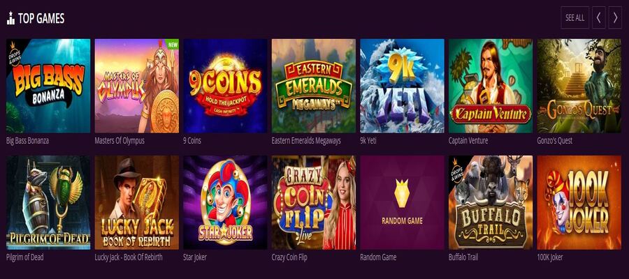 Malina casino games