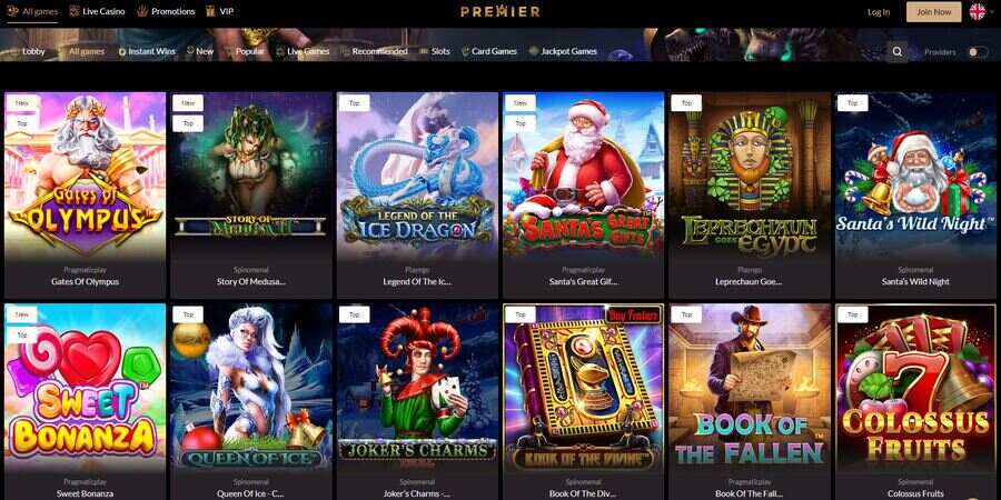 Games at Premier Casino