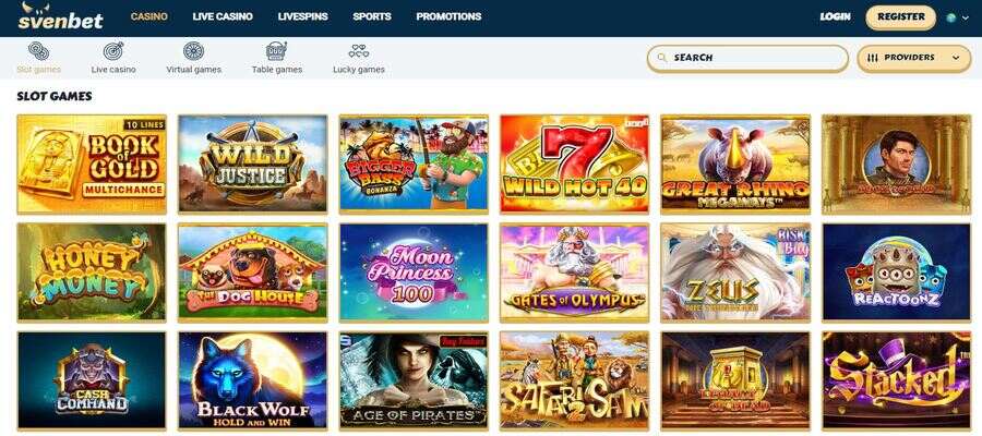 Svenbet Casino slots