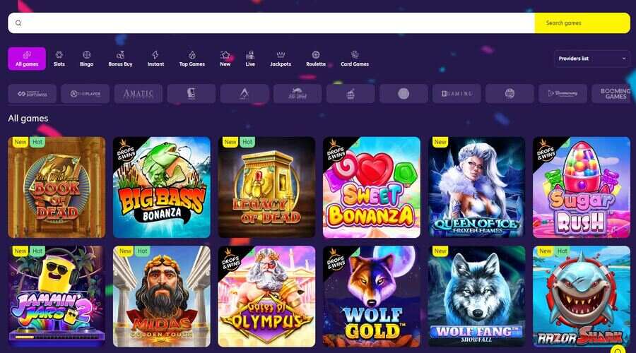 casino games at bingobonga