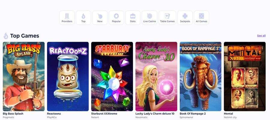 games at light casino
