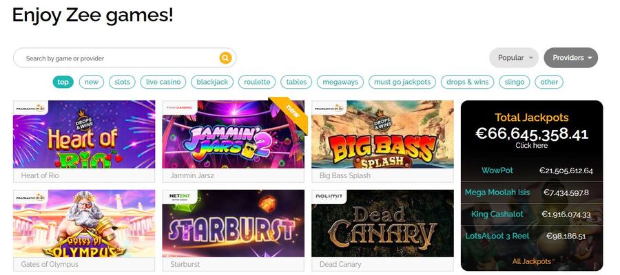 casino games at playzee