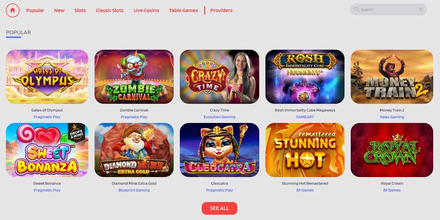 casino games at quickslot