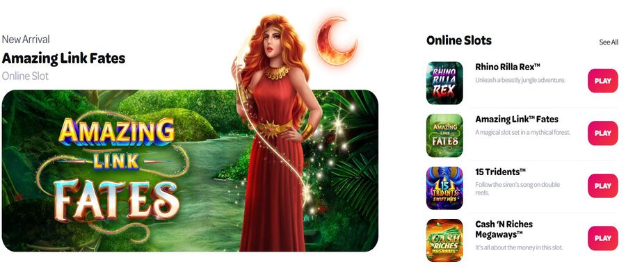 games at spin casino