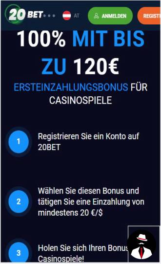 20bet casino bonus at