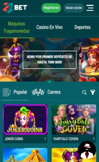 22bet casino mx