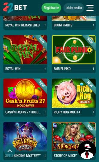 22bet casino online mx