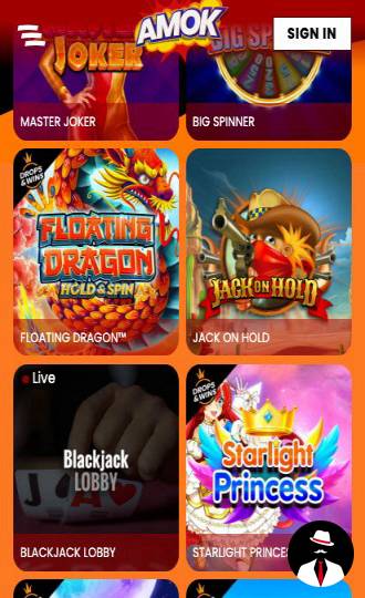 amok casino review canada