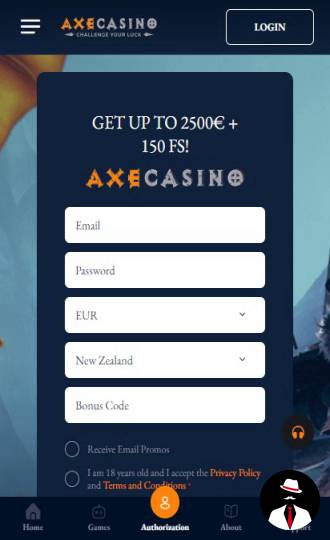 axe casino bonus nz