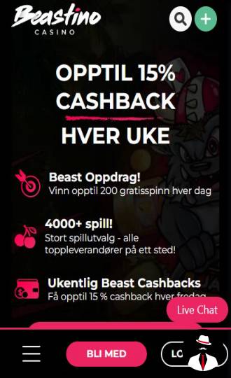 beastino casino anmeldelse bonus no