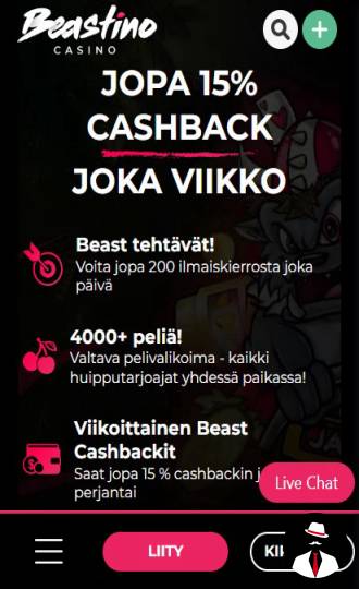 beastino casino bonus suomi