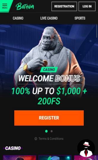betinia casino bonus canada