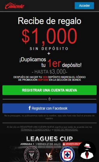 caliente casino bono mx