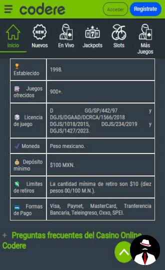 codere casino online mx