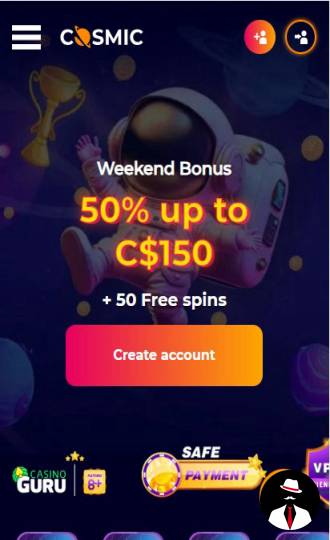 cosmicslot casino bonus canada