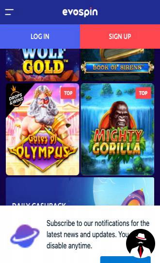 evospin casino online en