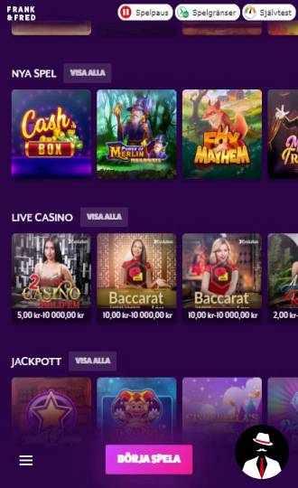 frank fred casino sverige