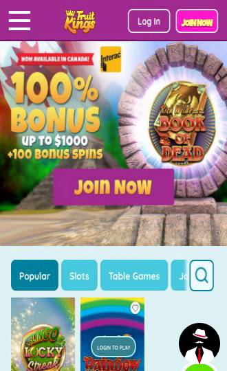 fruit kings casino bonus canada