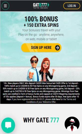 gate777 casino review canada