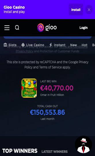 gioo casino bonus en