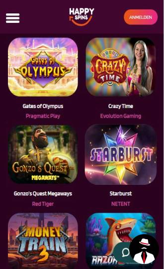 happyspins casino at