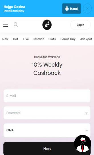 hejgo casino bonus canada