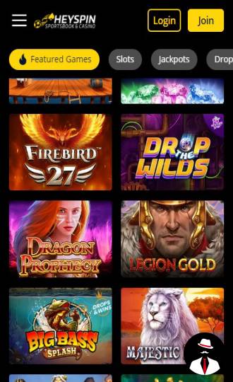 heyspin casino online en