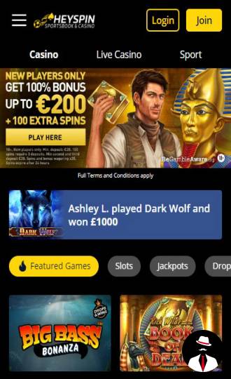 heyspin casino review en