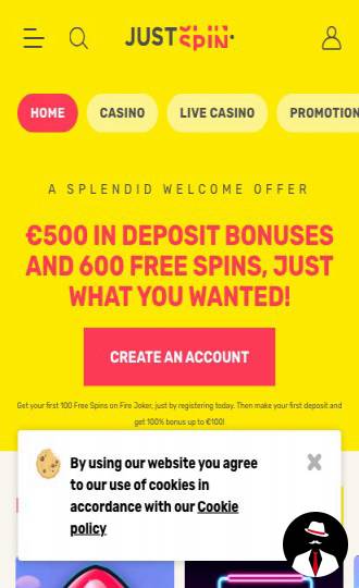 justspin casino review en