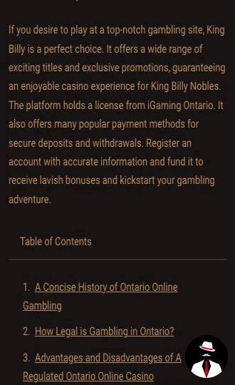king billy casino canada
