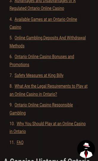 king billy casino review canada