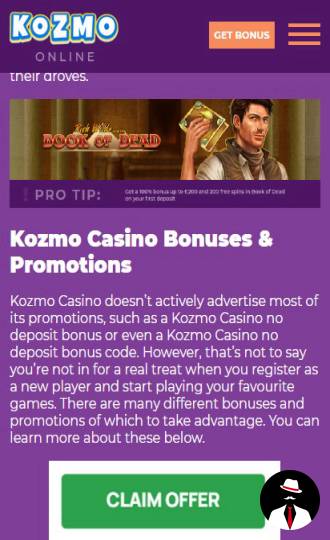 kozmo casino online en