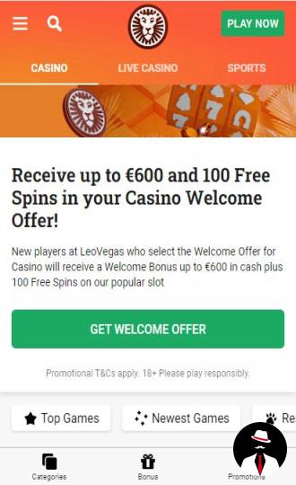 leovegas anmeldelse bonus no