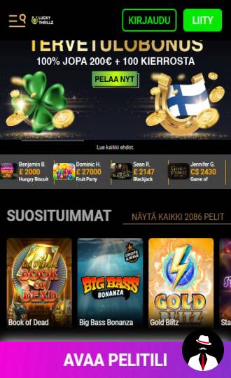 lucky thrillz casino bonus suomi