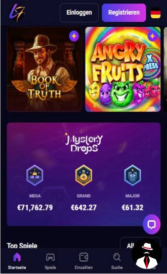 lucky7even casino test de