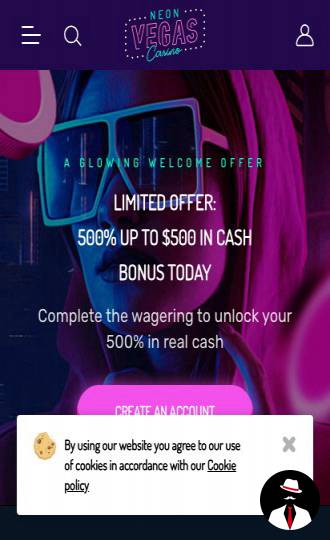 neon vegas casino bonus canada