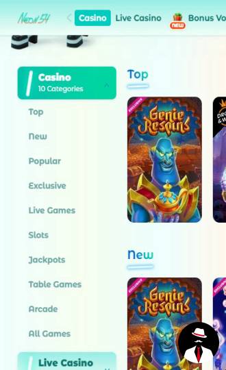 neon54 casino online en