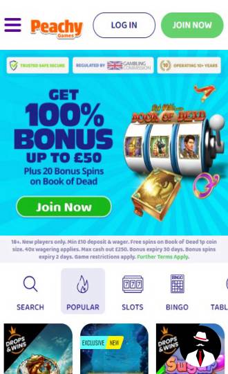 peachy games casino review en
