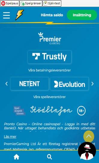 pronto casino recension sverige