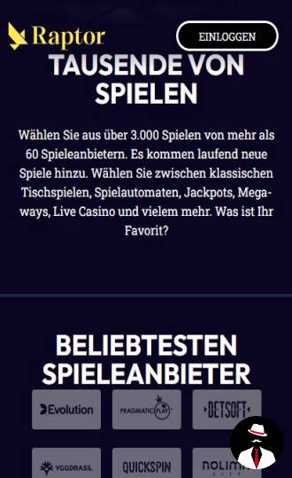 raptor casino at