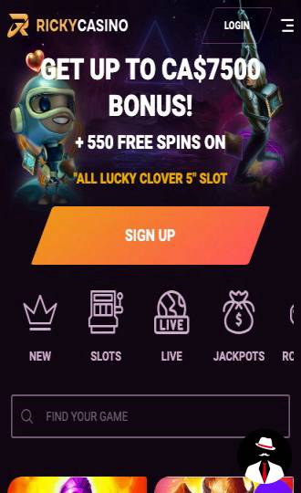 ricky casino bonus canada