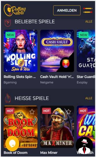rolling slots casino bewertung de