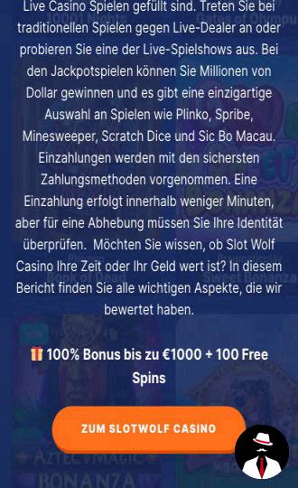 slotwolf casino review � der mit dem wolf spielt erfahrungen de